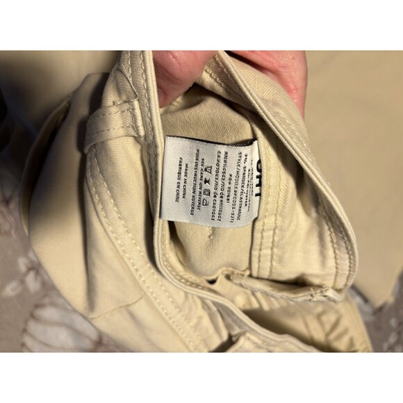 OAT New York Women’s Wide Leg Khakis Size 4 31” Inseam work boho Tan pants - Picture 13 of 13